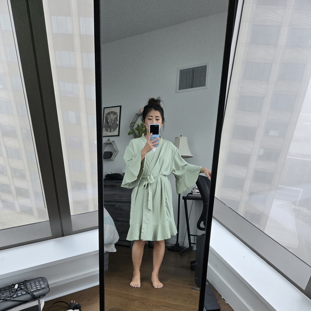 Sage Green Bridesmaid Getting Ready Robe